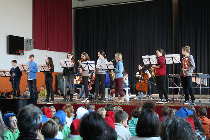 Musiker auf der Bühne