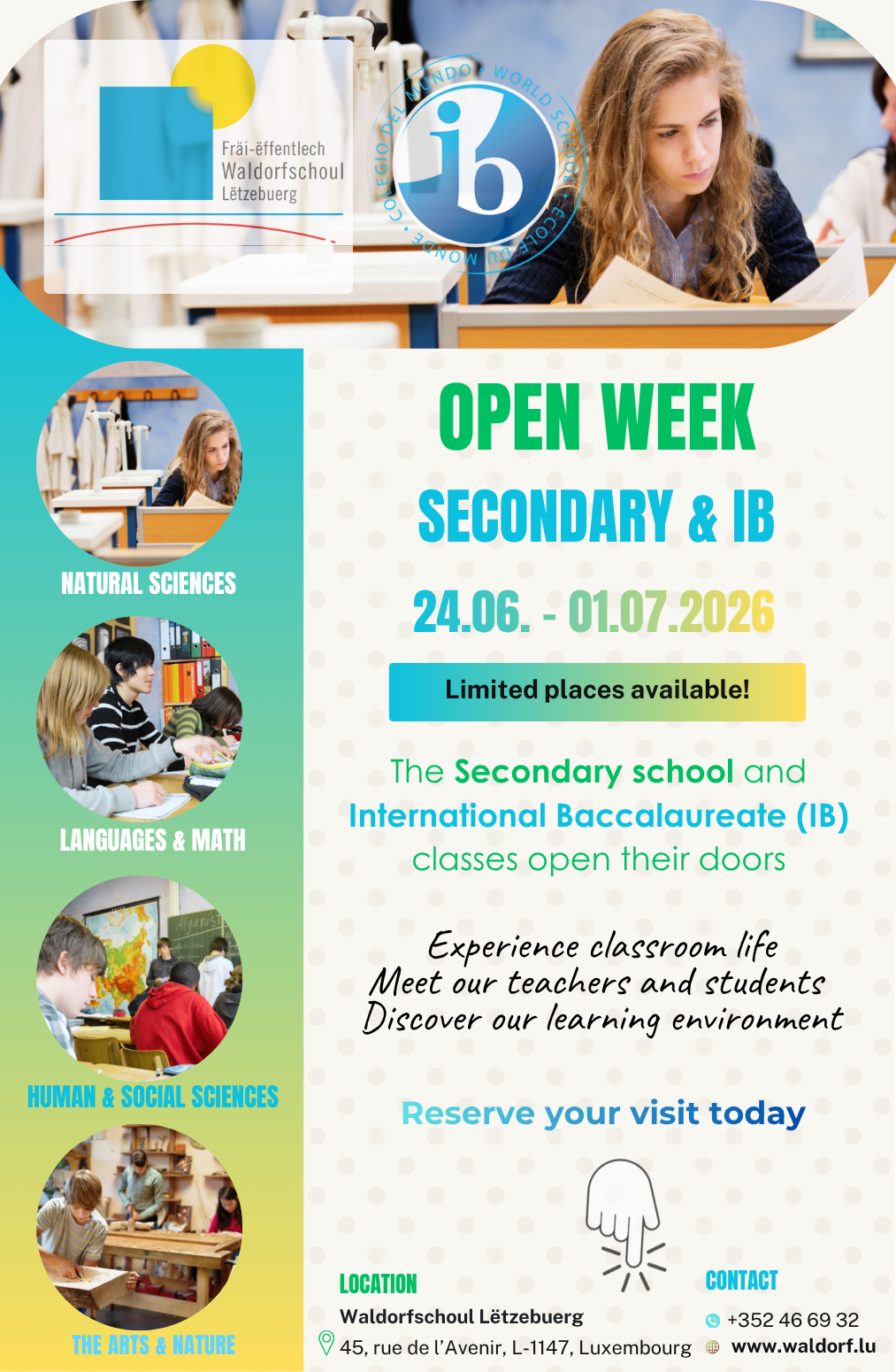 OPEN WEEK – Secondary & IB, 24.06. – 01.07.2026